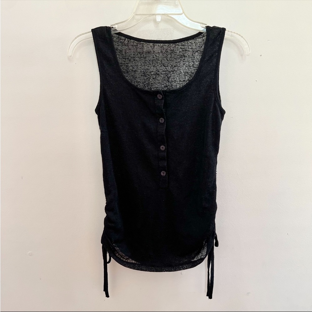 Black Sheer Tank Top